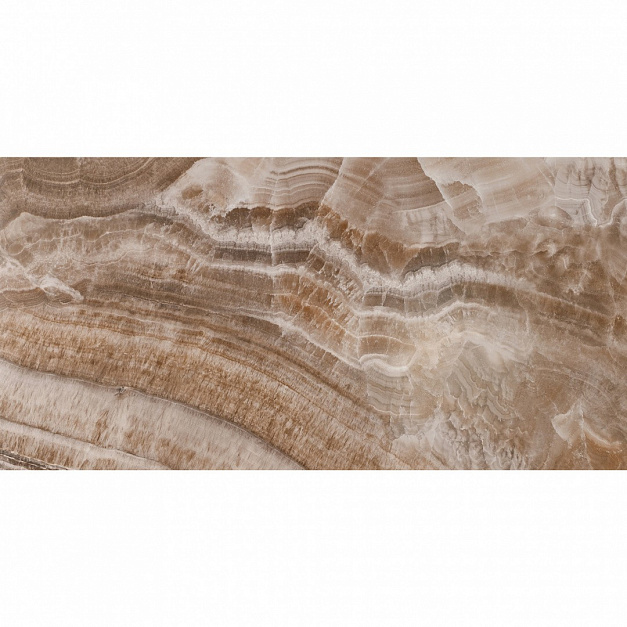 Плитка керамогранит BASCONI HOME Onyx Brown 600x1200x10 semi-polished под оникс