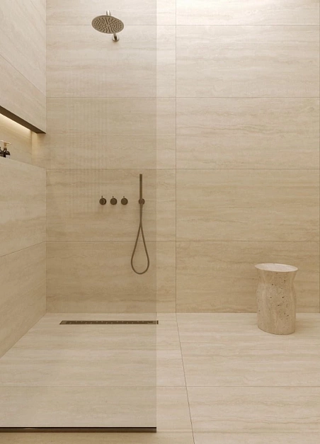 Плитка керамогранит Kerranova Po Dusham K-2130/MR/600x1200x10 (1,44 кв.м.) под травертин